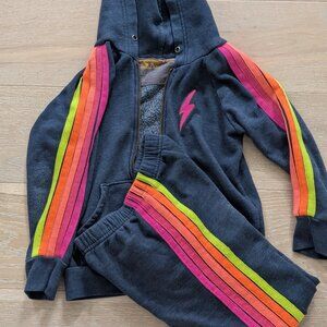 Aviator Nation 5 neon stripe set, kids size 8